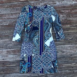 Paisley 3/4 Sleeve Dress